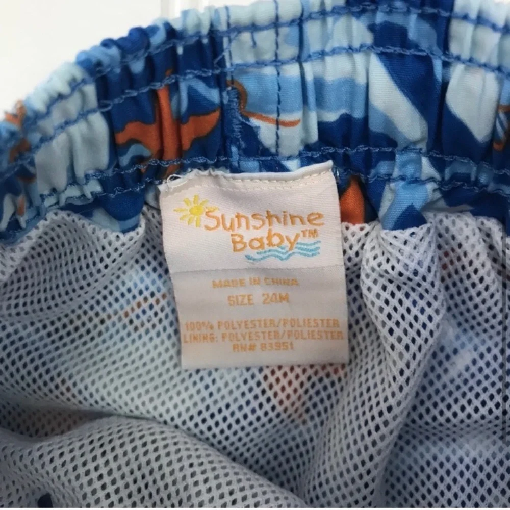 •Sunshine Baby• shark/starfish swim trunks